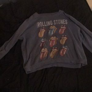 a large rolling stone sweatshirt